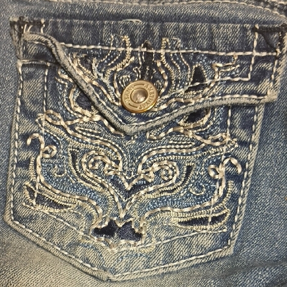 Amethyst Jeans Blue Boot Cut with Intricate Pocket Design - Picture 3 of 5